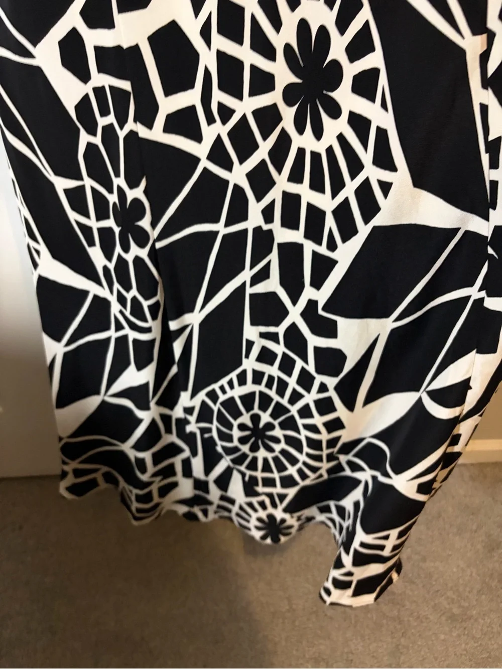 Black and White Geometric Home Accent Throw - Brand